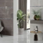 Bayona Grey Glossy Ceramic Floor Tile - 450 x 450mm