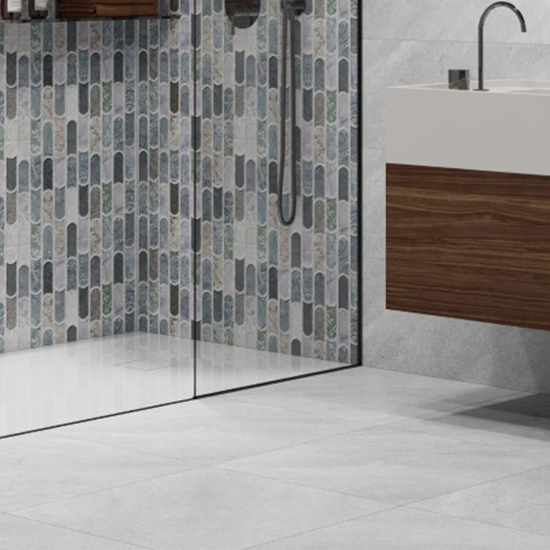 Isabel Sky Ceramic Floor Tile - 600 mm x 600 mm