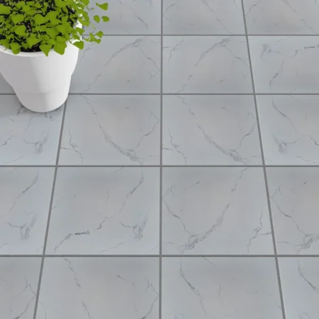 Bianco Venato Ceramic Floor Tile - 400 x 400mm