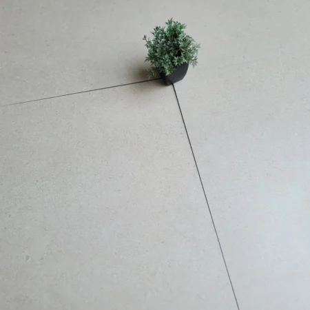 Silica Beige Stone Look Matt Porcelain Floor Tile - 600 x 600mm