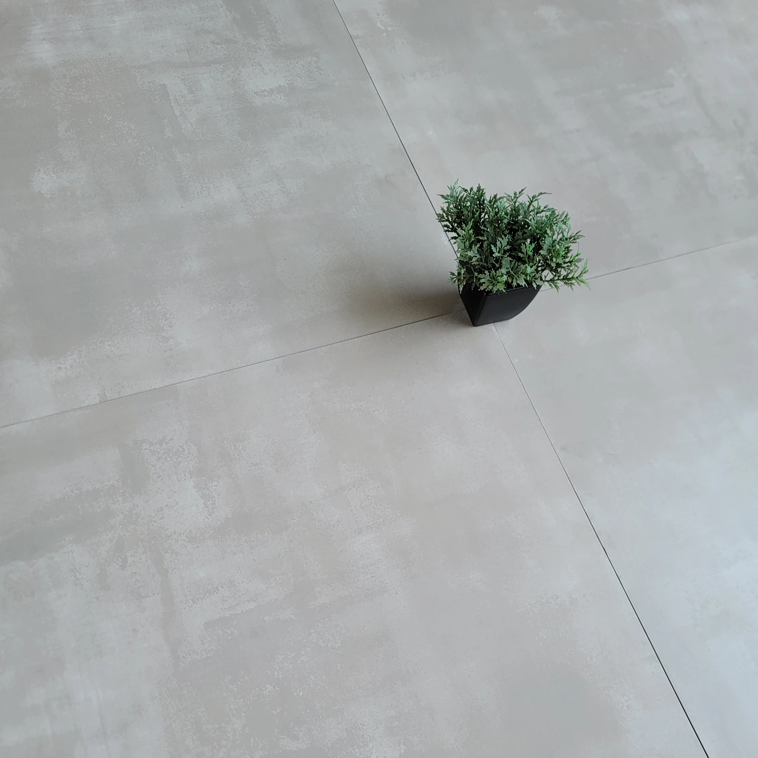 Satima Smoke Grey Stone Look Matt Porcelain Floor Tile - 600 x 600mm