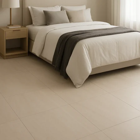 Etna Crema Beige Pattern Look Matt Porcelain Floor Tile - 600 x 600mm