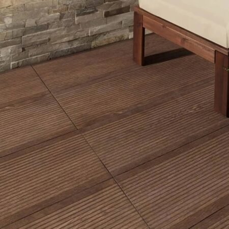 Merbau Deck Wengue Slip Resistant Porcelain Floor Tile - 230 x 1200mm
