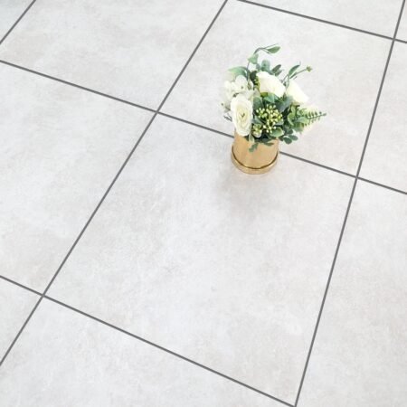 Pluto Silver Ceramic Floor Tile - 400 x 400mm